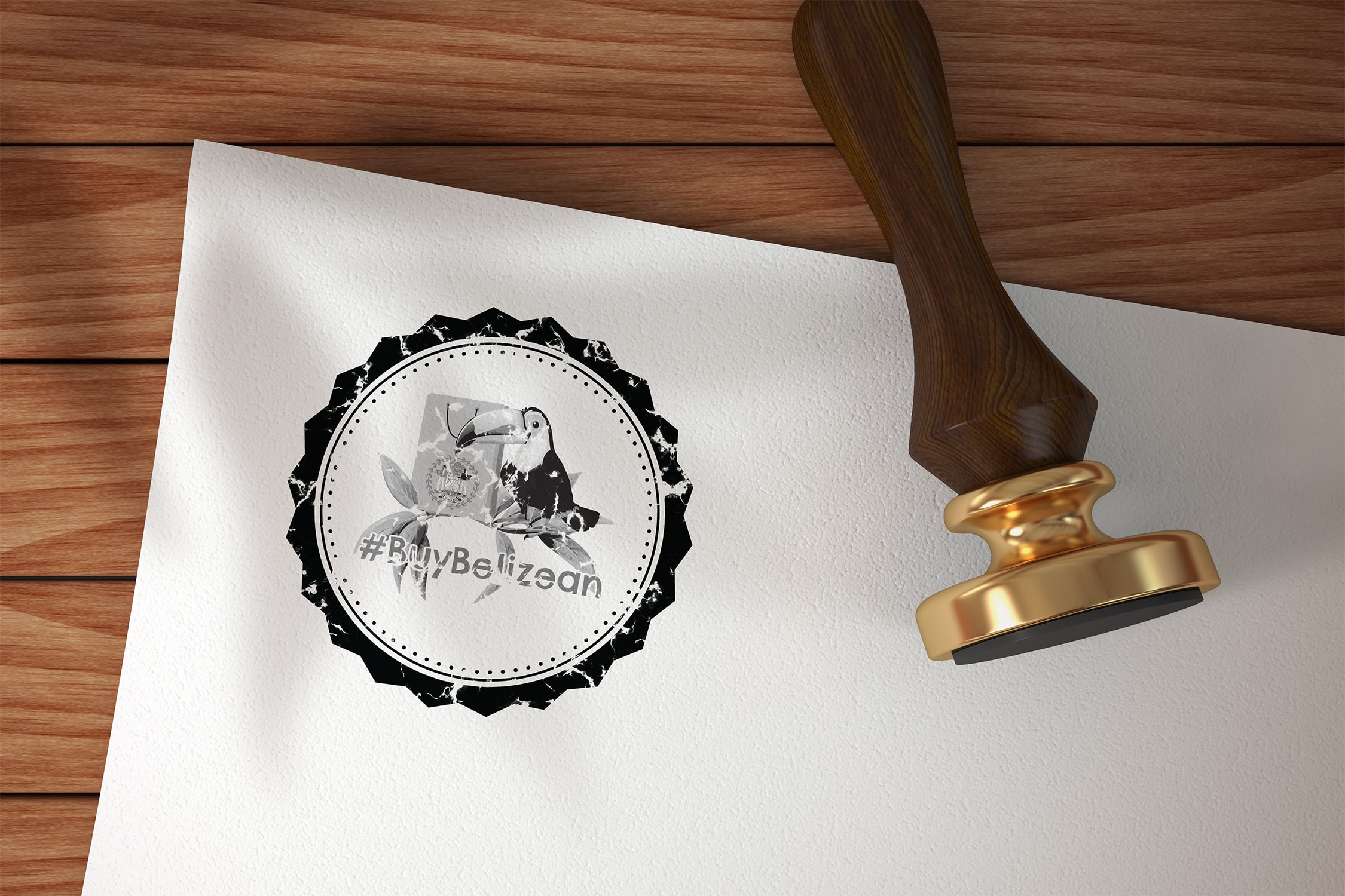 Buy Belizean Stamp Mockup